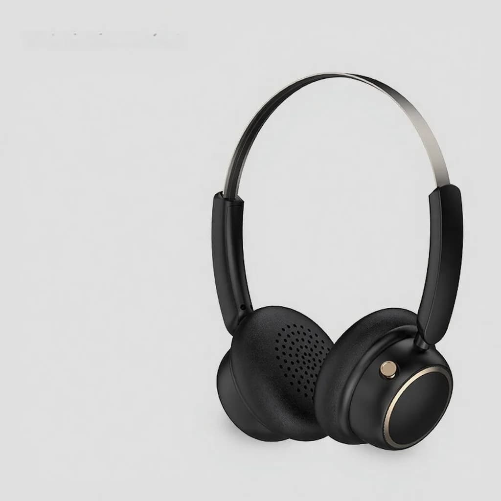 Retro trådløse Bluetooth-hodetelefoner med metallhodebøyle og lang batteritid