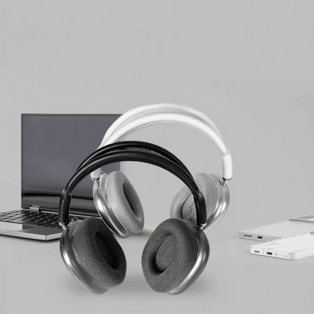 Trådløse over-ear-hodetelefoner med magnetiske øreklokker og mesh-hodebøyle