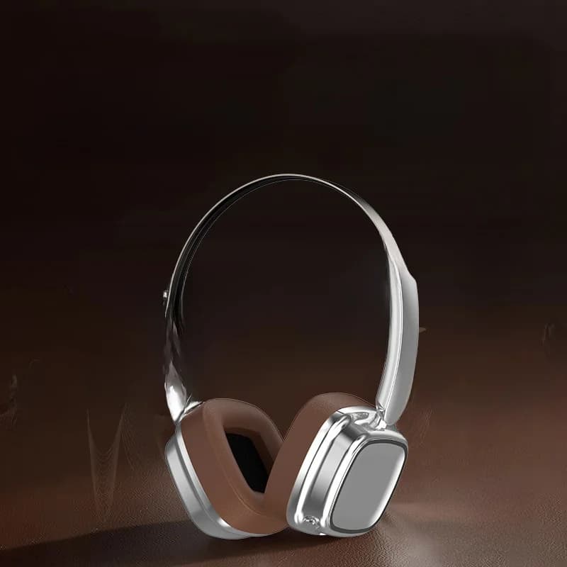 Retro trådløse over-ear-hodetelefoner med Bluetooth 5.3 og bass