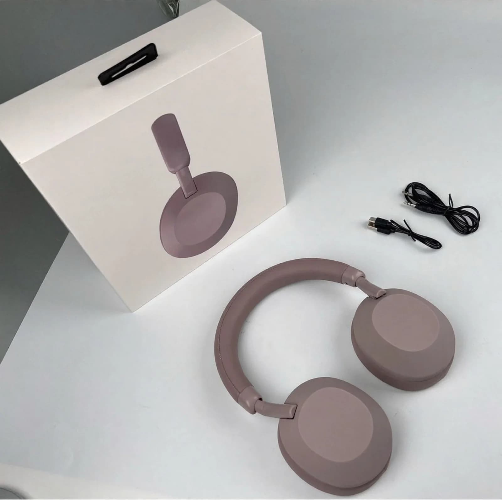 Aktiv støydemping trådløse Bluetooth-hodetelefoner over øret stereo