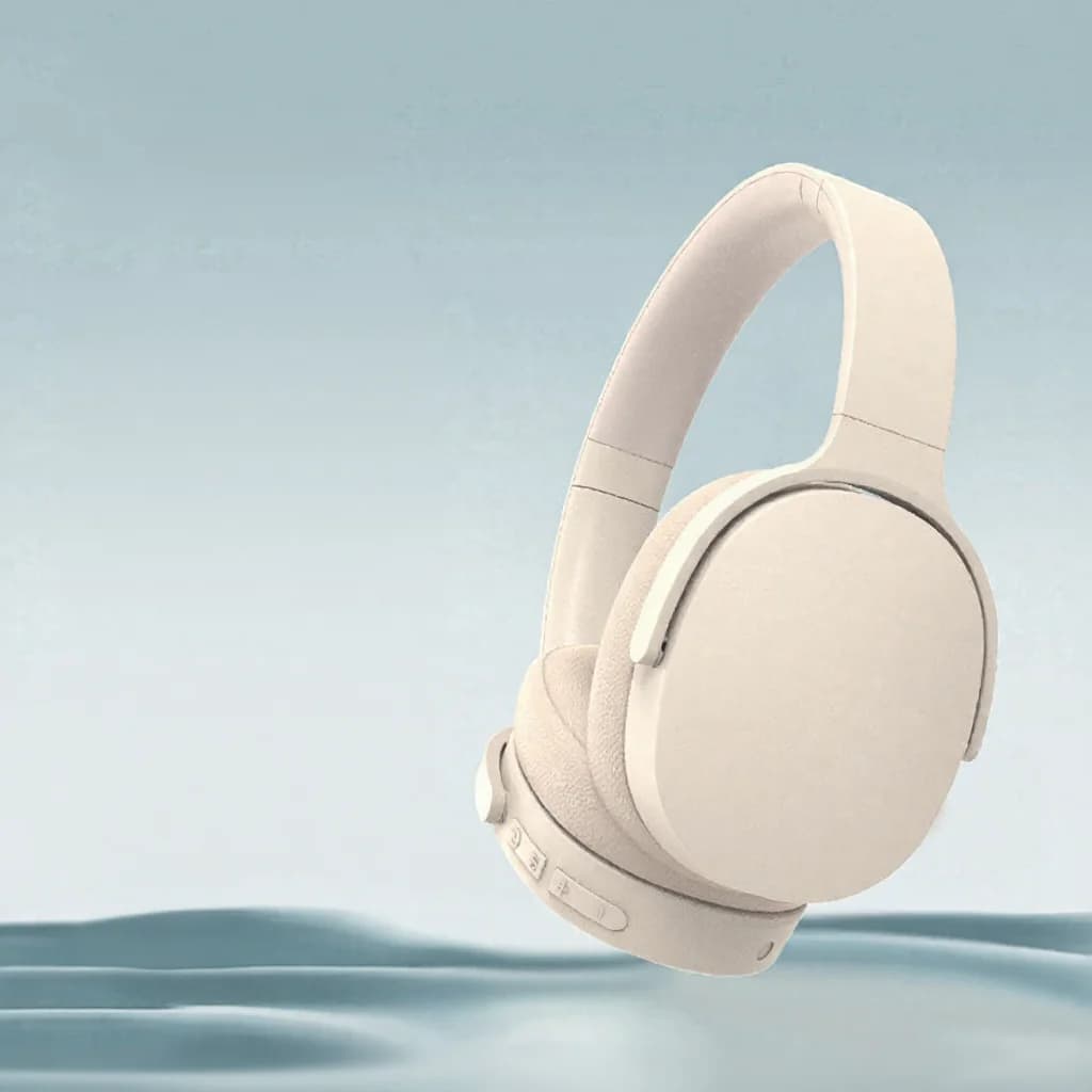 Over-ear trådløse hodetelefoner med aktiv støydemping og lang batteritid