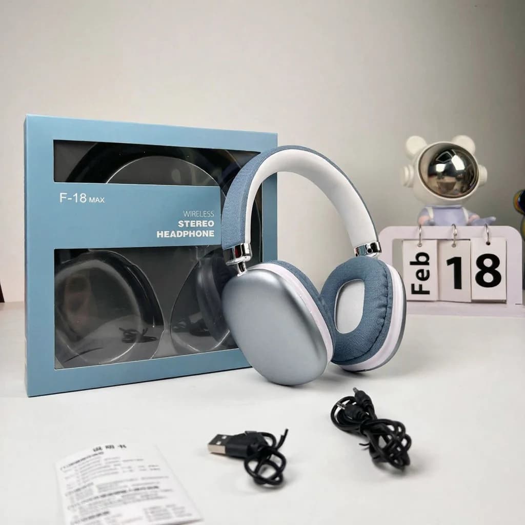 Trådløse over-ear-hodetelefoner med Bluetooth 5.4 og lang batteritid