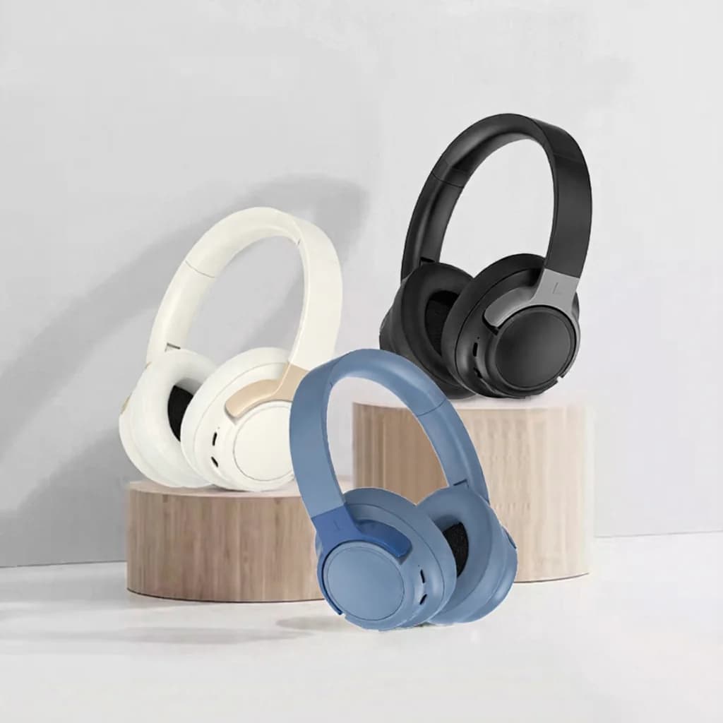 Trådløse Bluetooth-hodetelefoner med aktiv støydemping