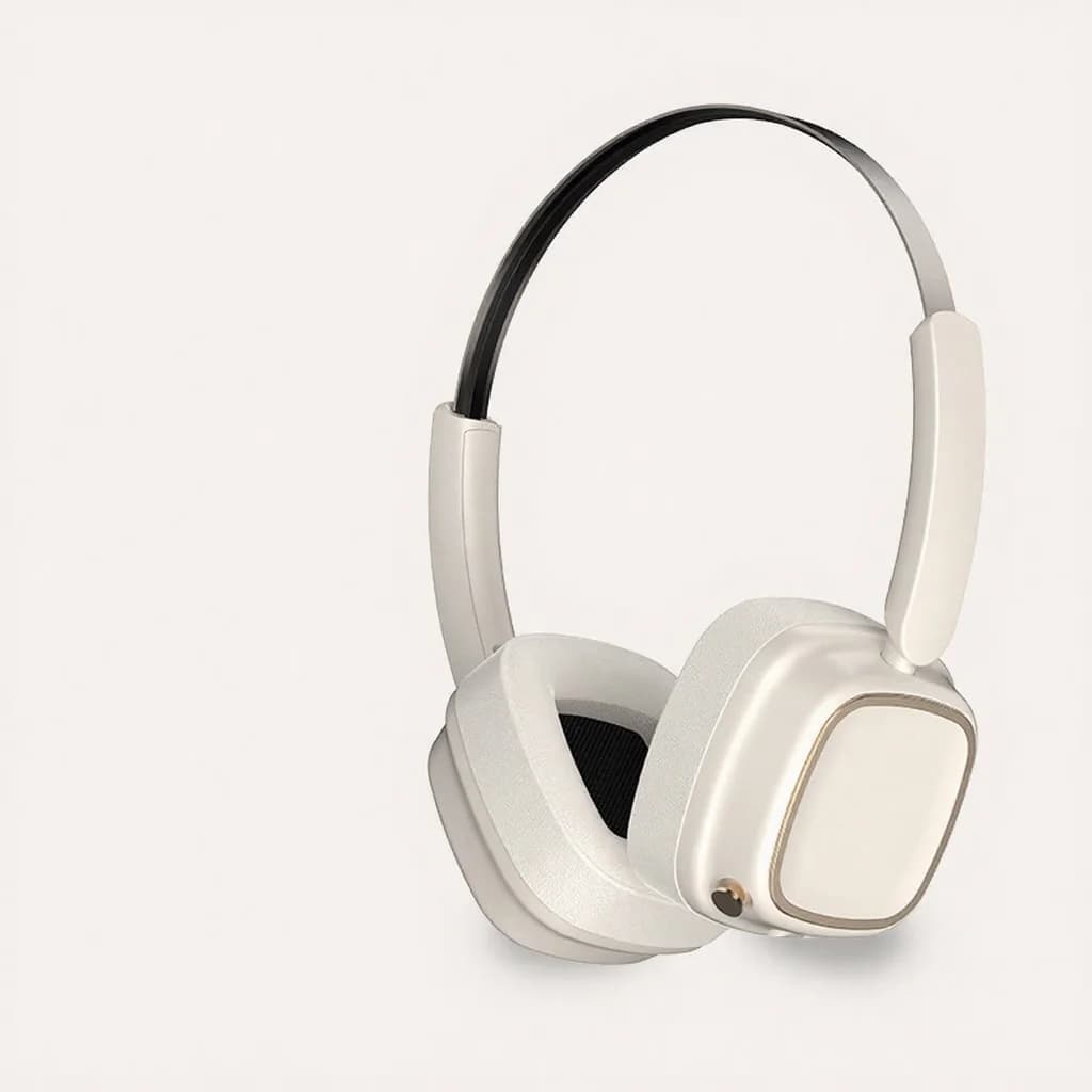Retro trådløse hodetelefoner Bluetooth 5.4 med stereo bass