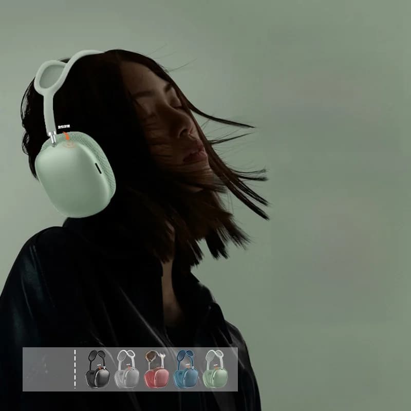 Bluetooth 5.4 over-ear hodetelefoner med dreiebryter og FM-radio