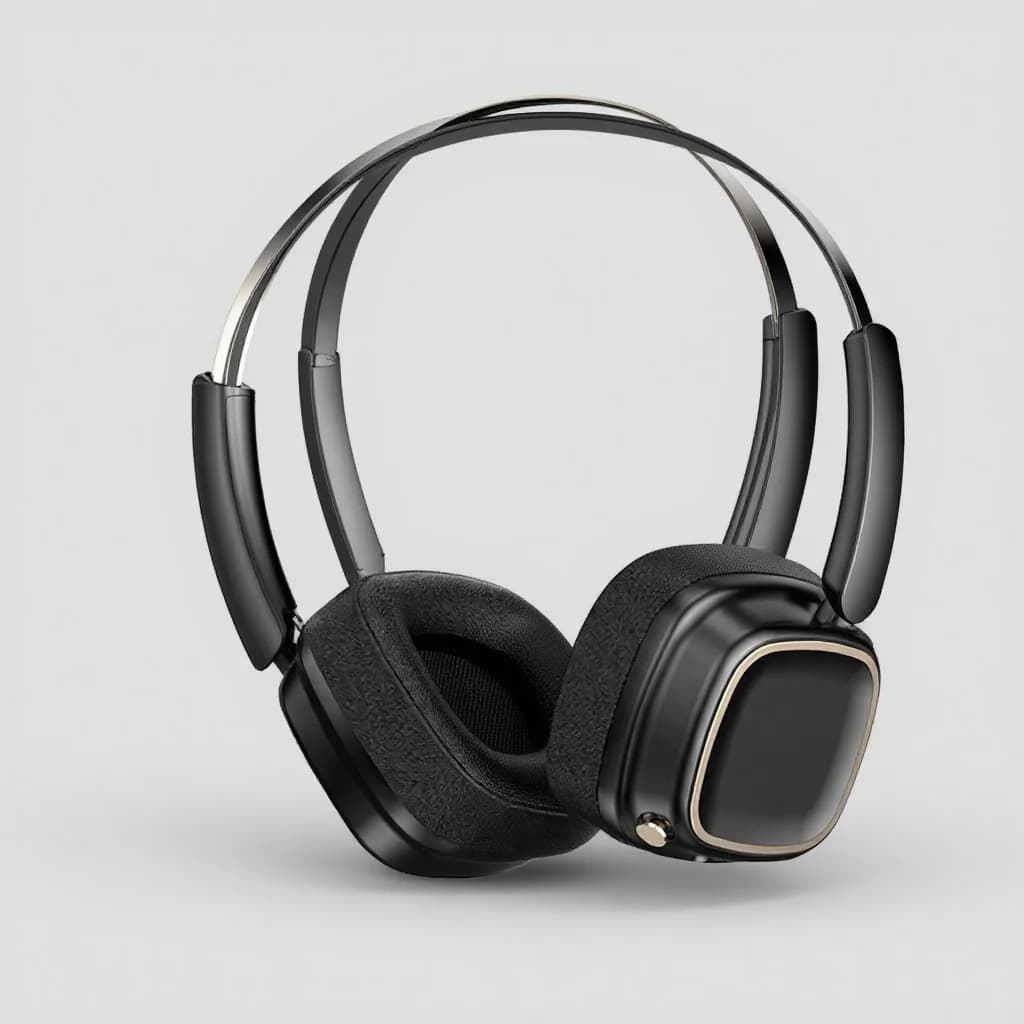Retro trådløse hodetelefoner Bluetooth 5.4 med stereo bass