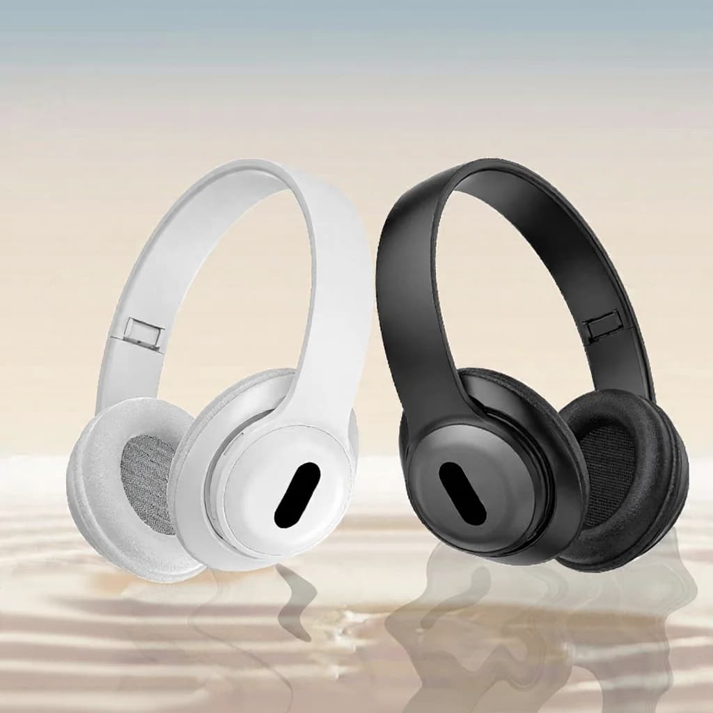 Over-ear trådløse Bluetooth-hodetelefoner med FM-radio og TF-kortspor