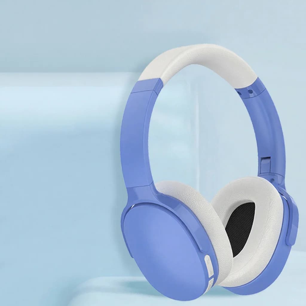 Trådløse Bluetooth-hodetelefoner over øret med lang batteritid
