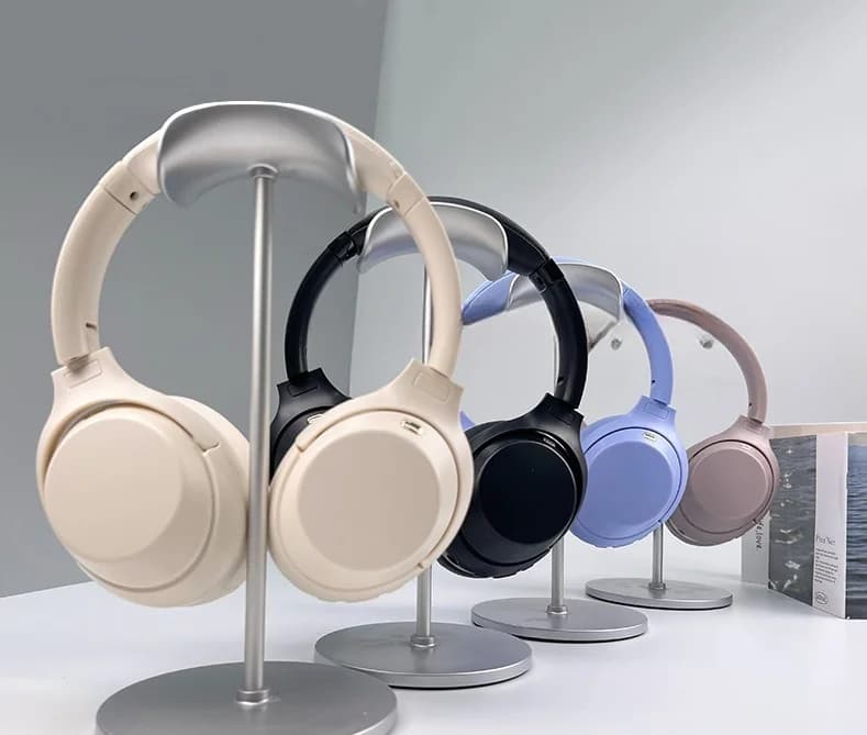 Trådløse Bluetooth-hodetelefoner over øret med aktiv støydemping