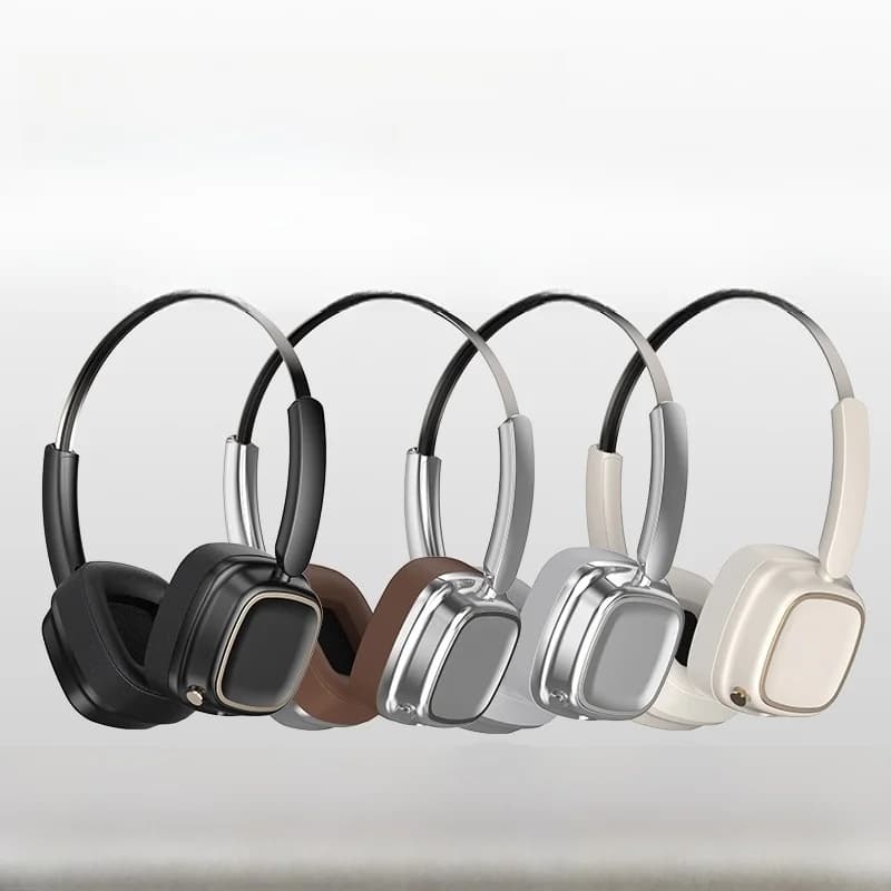 Retro Bluetooth-hodetelefoner over øret, trådløs 5.4 stereo