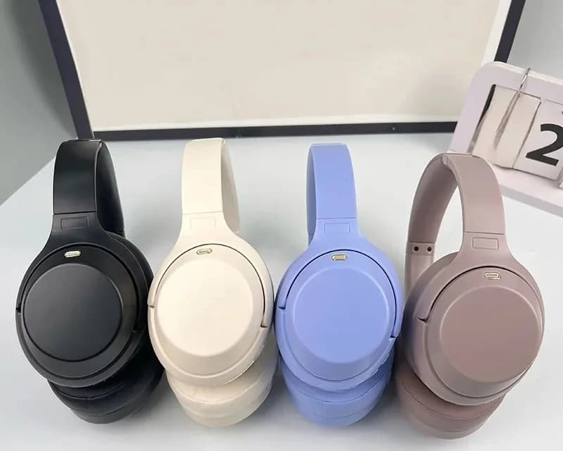Trådløse Bluetooth-hodetelefoner over øret med aktiv støydemping
