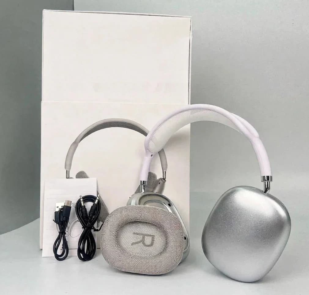 Trådløse over-ear-hodetelefoner med magnetiske ørekopper og mesh-hodebøyle