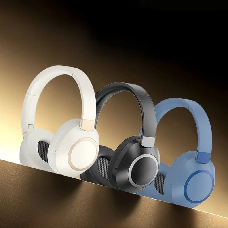 Trådløse Bluetooth-hodetelefoner med aktiv støydemping
