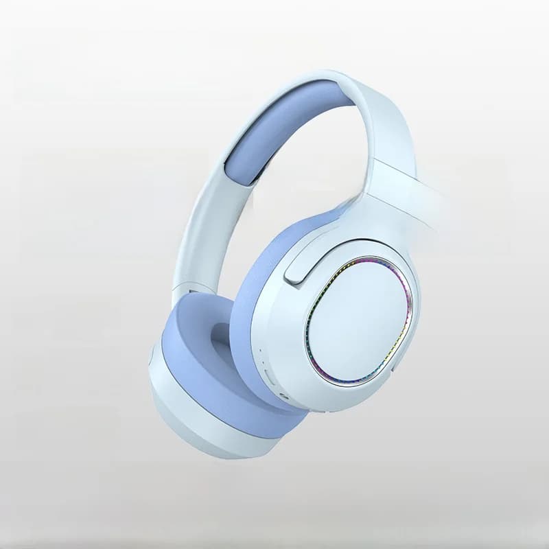 Trådløse Bluetooth-hodetelefoner med LED-lys og FM-radio