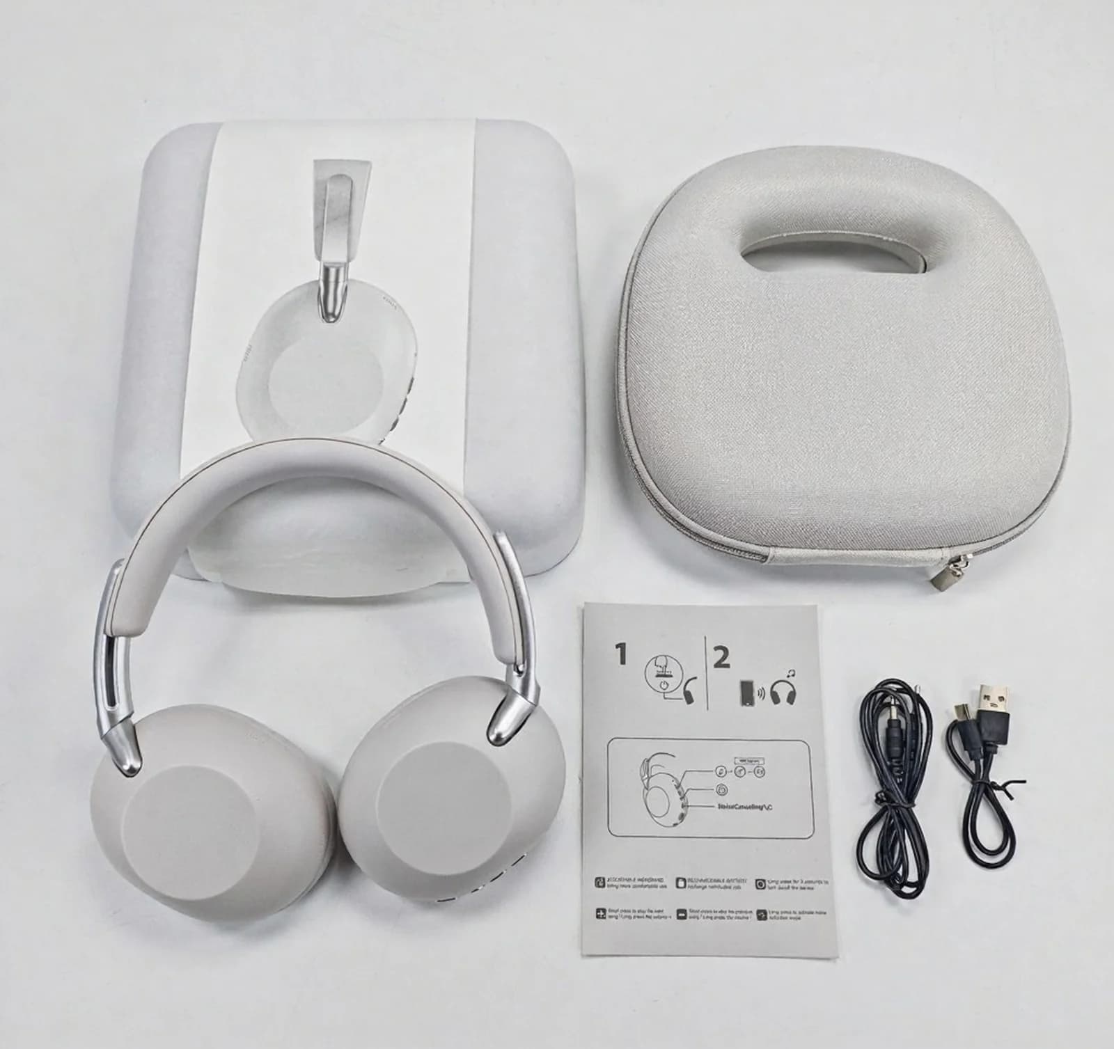 Over-ear trådløse Bluetooth-hodetelefoner med aktiv støyreduksjon