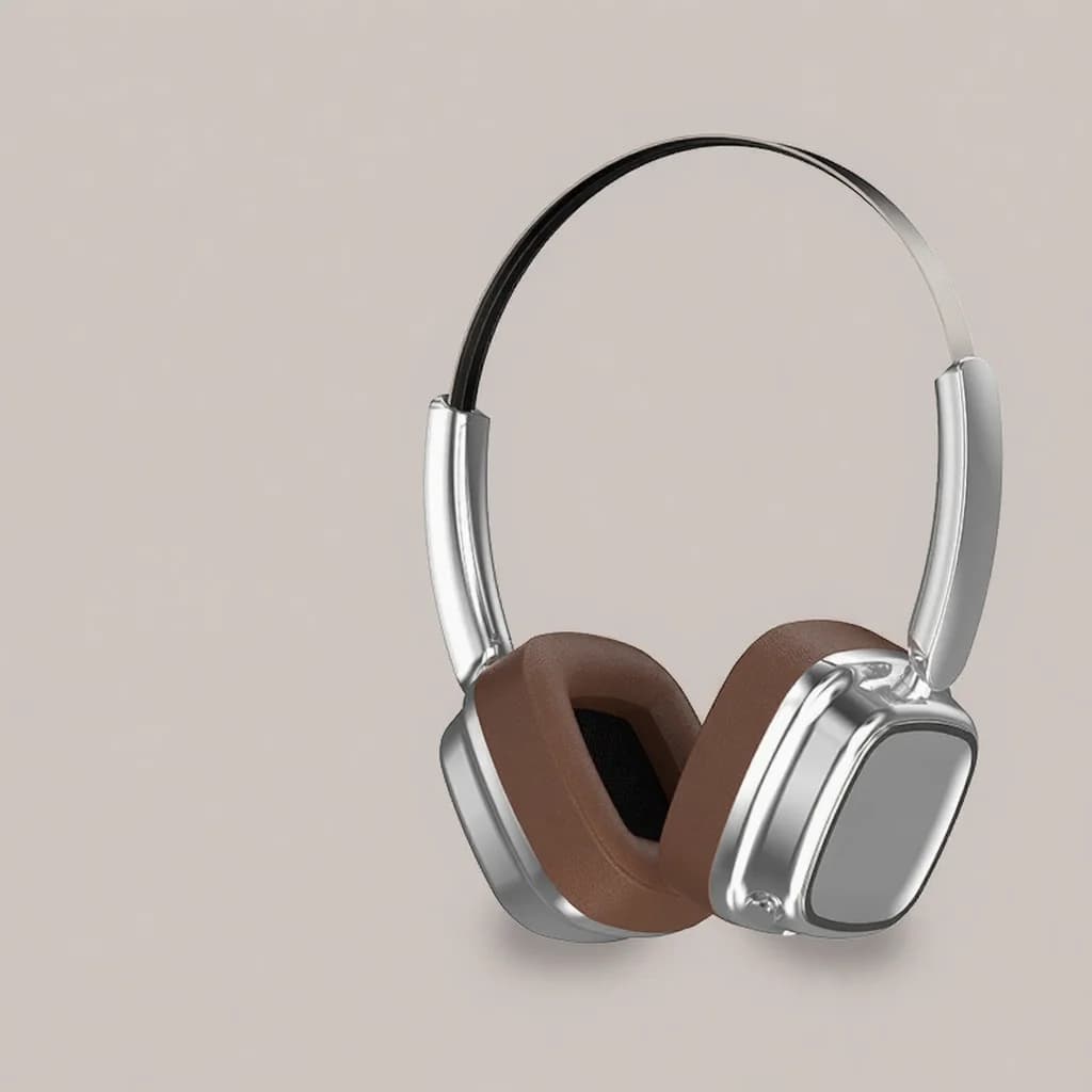 Retro trådløse hodetelefoner Bluetooth 5.4 med stereo bass