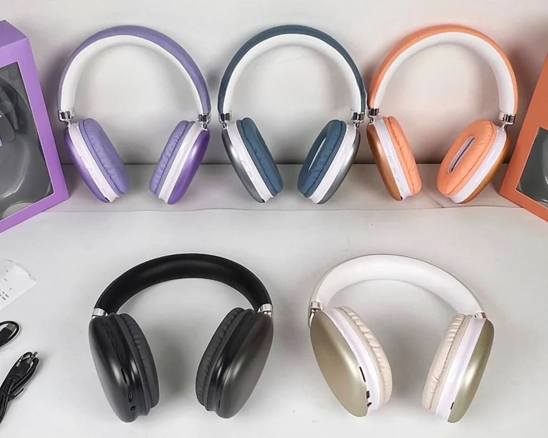 Trådløse over-ear-hodetelefoner med Bluetooth 5.4 og lang batteritid