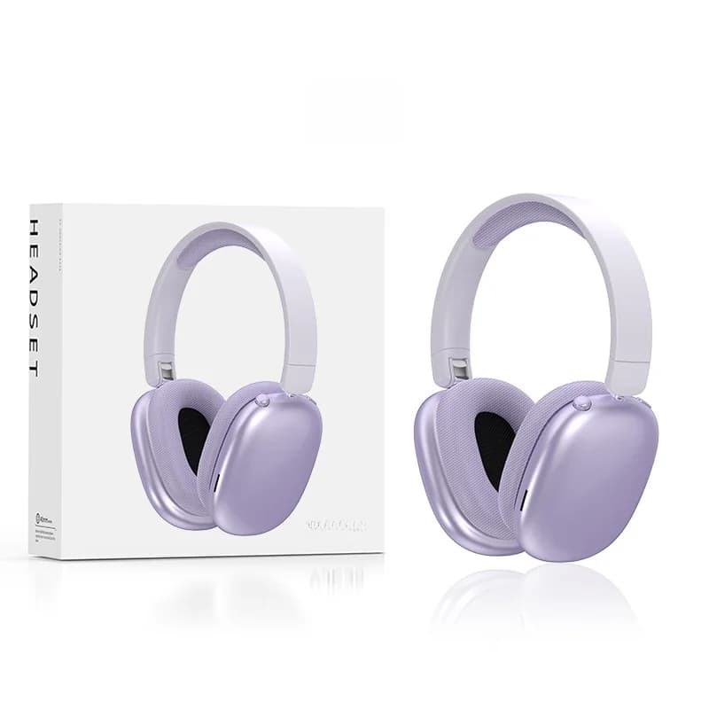 Trådløse Bluetooth over-ear hodetelefoner med lang batteritid