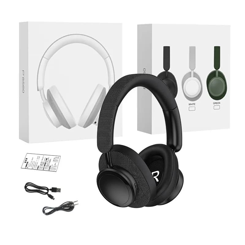Trådløse over-ear-hodetelefoner med dyp bass og lang batteritid