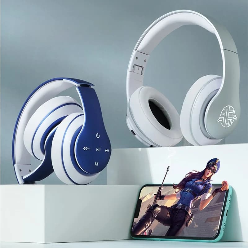 Trådløse Bluetooth-hodetelefoner med lang batterilevetid