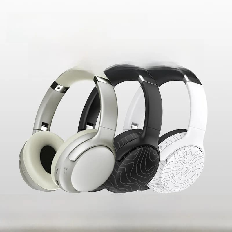 Trådløse over-ear Bluetooth-hodetelefoner med FM-radio og støyreduksjon