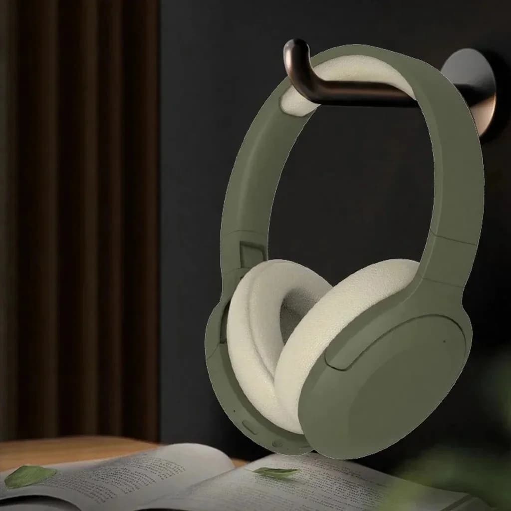 Trådløse Bluetooth over-ear-hodetelefoner med FM-radio og lang batteritid