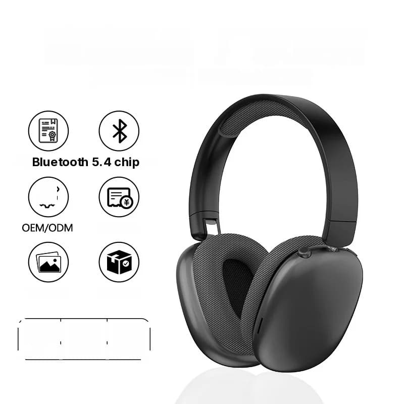 Trådløse over-ear Bluetooth-hodetelefoner med FM-radio og TF-kortspor