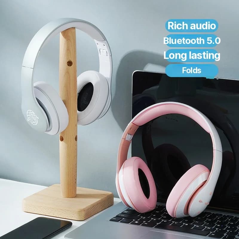 Trådløse Bluetooth-hodetelefoner med lang batterilevetid