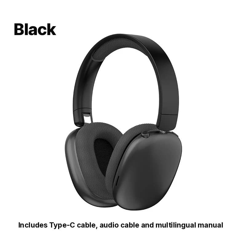 Trådløse over-ear Bluetooth-hodetelefoner med FM-radio og TF-kortspor