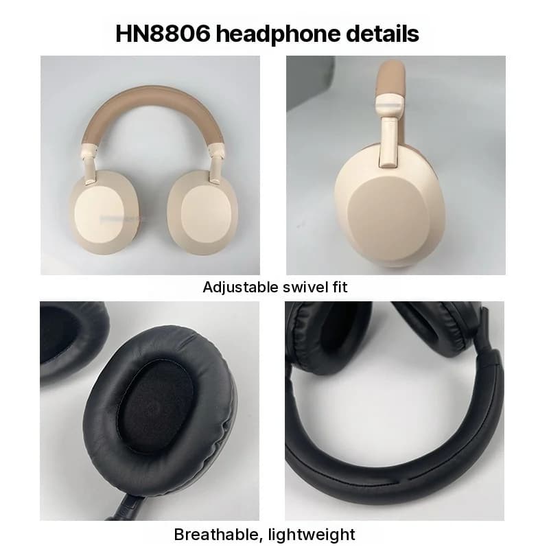 Trådløse Bluetooth-hodetelefoner over øret med dyp bass og mikrofon