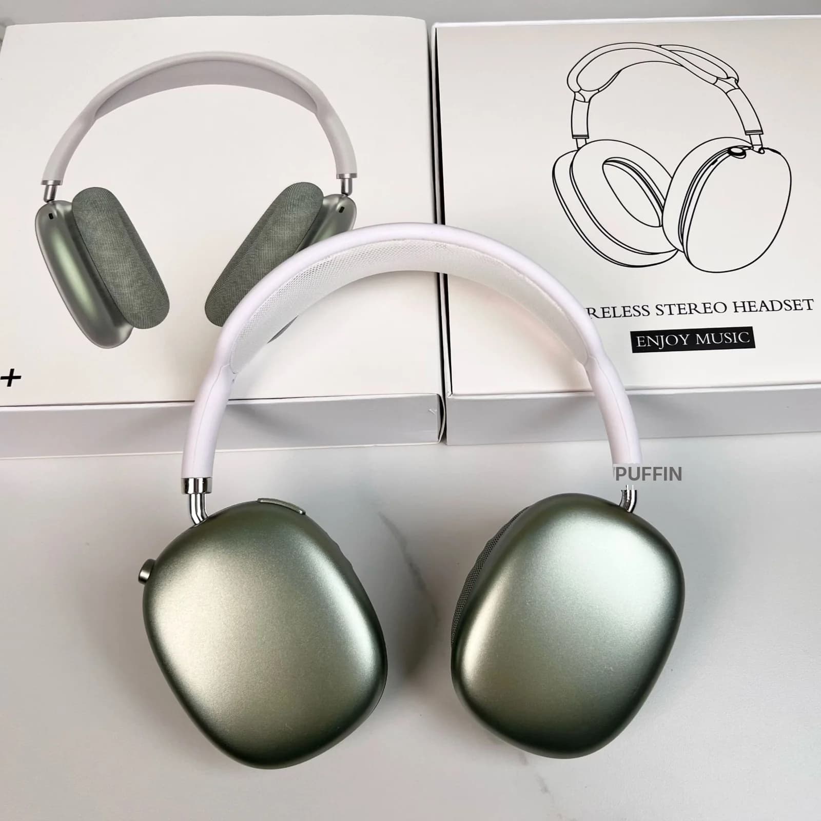 Trådløse Bluetooth-hodetelefoner med FM-radio og TF-kortspor