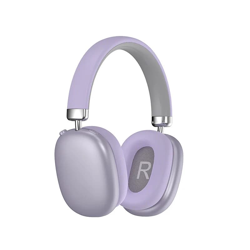 Over-ear Bluetooth-hodetelefoner med dreiebryter, FM-radio og lang batteritid
