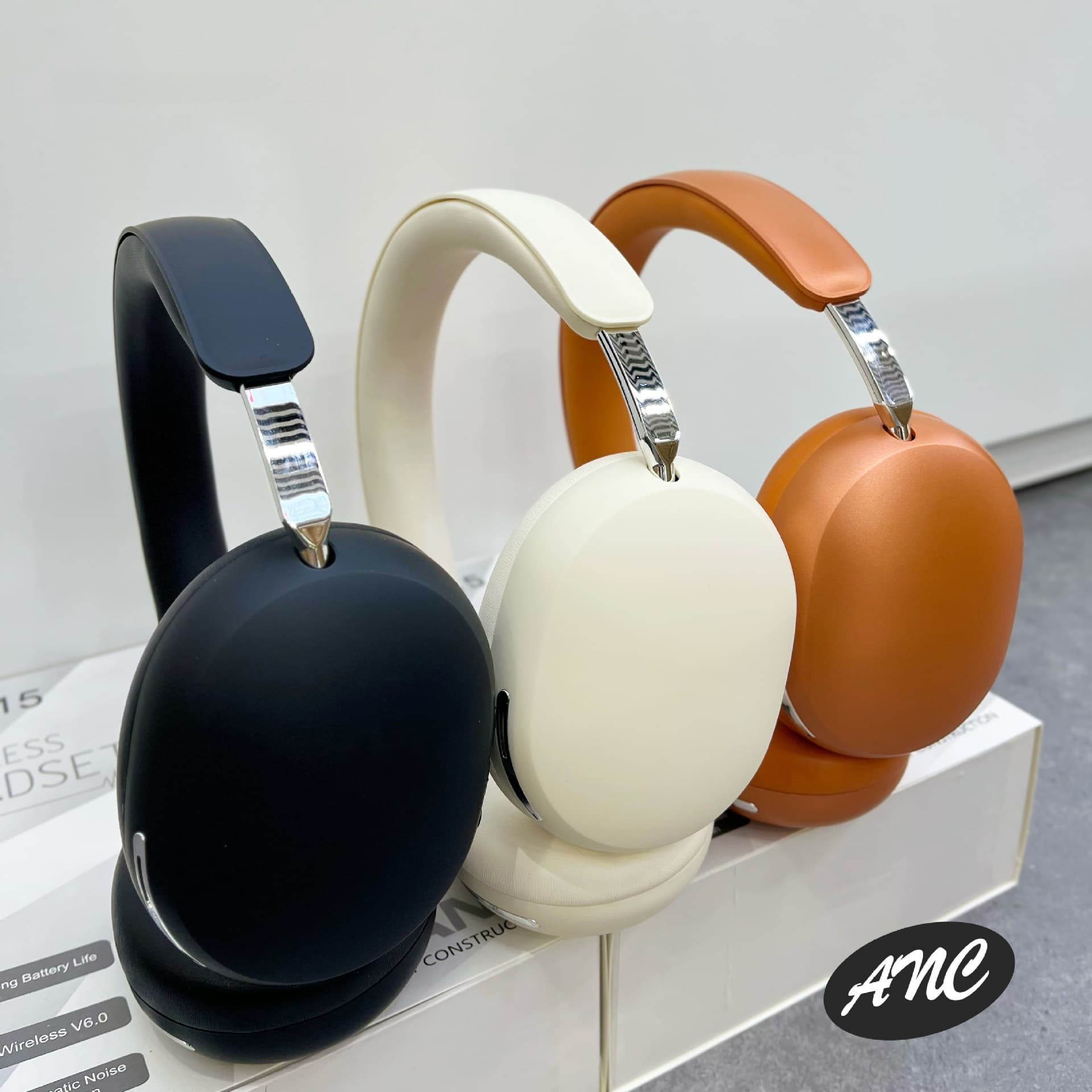 Trådløse over-ear-hodetelefoner med ANC og Type-C-lading